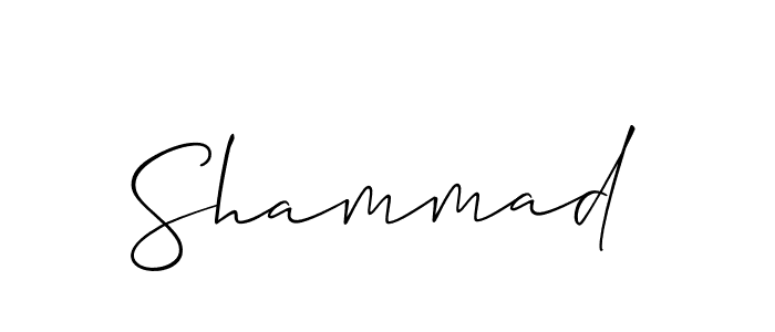 Create a beautiful signature design for name Shammad. With this signature (Allison_Script) fonts, you can make a handwritten signature for free. Shammad signature style 2 images and pictures png