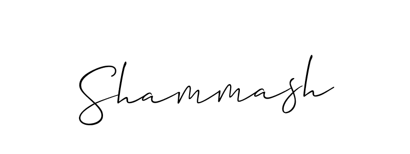 Create a beautiful signature design for name Shammash. With this signature (Allison_Script) fonts, you can make a handwritten signature for free. Shammash signature style 2 images and pictures png