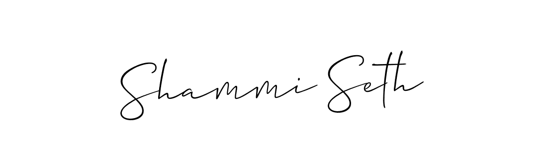 Make a beautiful signature design for name Shammi Seth. Use this online signature maker to create a handwritten signature for free. Shammi Seth signature style 2 images and pictures png