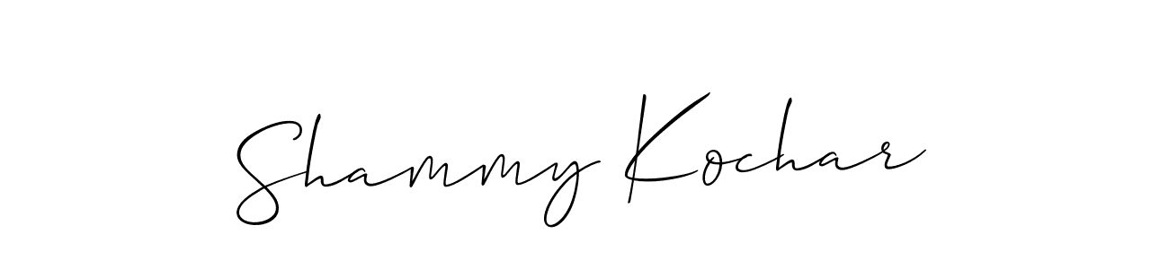 You should practise on your own different ways (Allison_Script) to write your name (Shammy Kochar) in signature. don't let someone else do it for you. Shammy Kochar signature style 2 images and pictures png