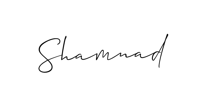 if you are searching for the best signature style for your name Shamnad. so please give up your signature search. here we have designed multiple signature styles  using Allison_Script. Shamnad signature style 2 images and pictures png