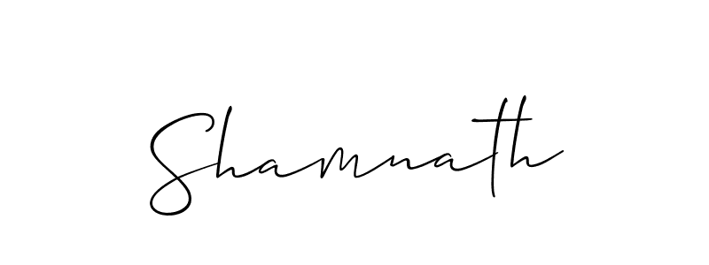 You should practise on your own different ways (Allison_Script) to write your name (Shamnath) in signature. don't let someone else do it for you. Shamnath signature style 2 images and pictures png