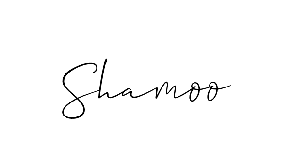 Also we have Shamoo name is the best signature style. Create professional handwritten signature collection using Allison_Script autograph style. Shamoo signature style 2 images and pictures png
