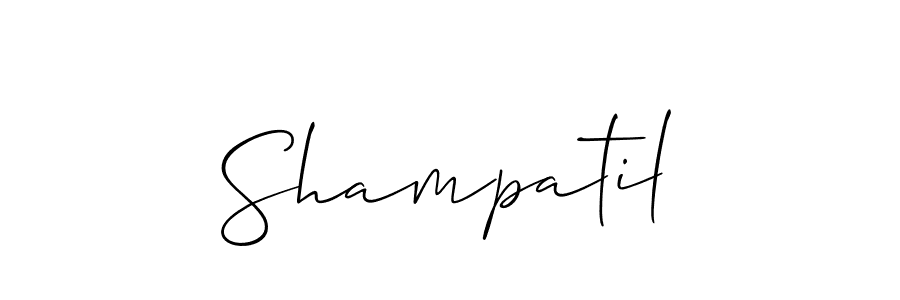 if you are searching for the best signature style for your name Shampatil. so please give up your signature search. here we have designed multiple signature styles  using Allison_Script. Shampatil signature style 2 images and pictures png