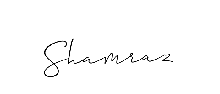 Also we have Shamraz name is the best signature style. Create professional handwritten signature collection using Allison_Script autograph style. Shamraz signature style 2 images and pictures png