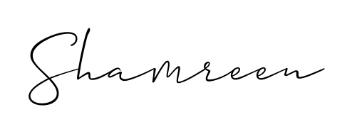 You should practise on your own different ways (Allison_Script) to write your name (Shamreen) in signature. Don't let someone else do it for you. Shamreen signature style 2 images and pictures png