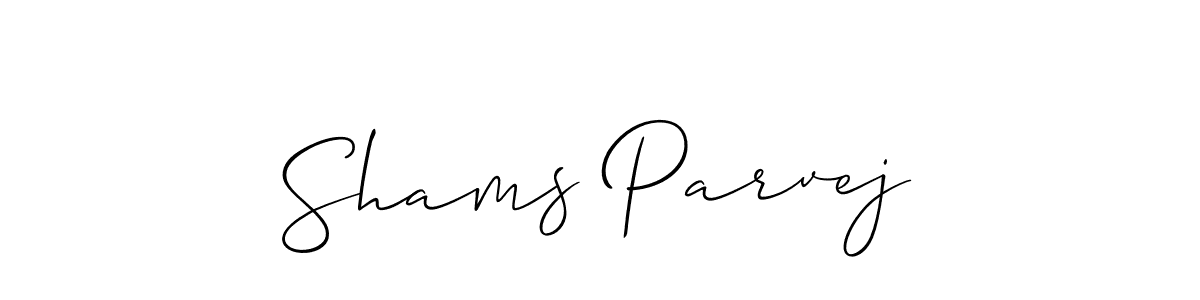 Similarly Allison_Script is the best handwritten signature design. Signature creator online .You can use it as an online autograph creator for name Shams Parvej. Shams Parvej signature style 2 images and pictures png