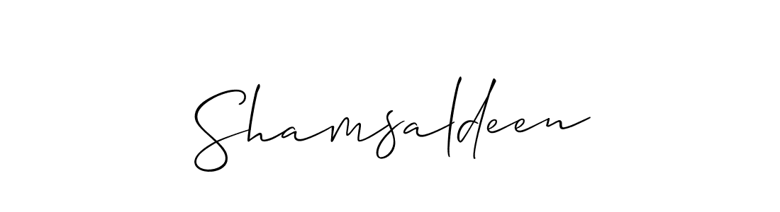 Best and Professional Signature Style for Shamsaldeen. Allison_Script Best Signature Style Collection. Shamsaldeen signature style 2 images and pictures png