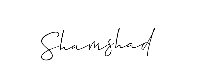 Similarly Allison_Script is the best handwritten signature design. Signature creator online .You can use it as an online autograph creator for name Shamshad. Shamshad signature style 2 images and pictures png