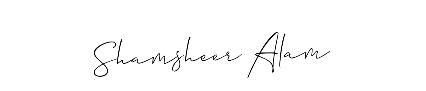 You can use this online signature creator to create a handwritten signature for the name Shamsheer Alam. This is the best online autograph maker. Shamsheer Alam signature style 2 images and pictures png