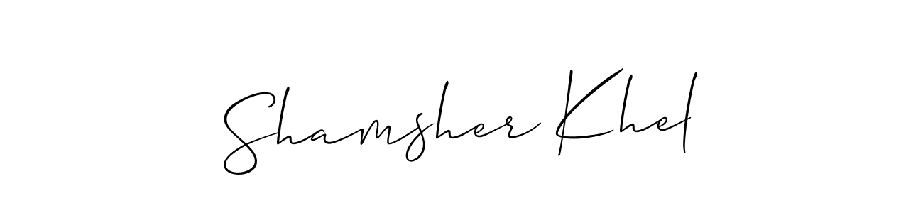 Here are the top 10 professional signature styles for the name Shamsher Khel. These are the best autograph styles you can use for your name. Shamsher Khel signature style 2 images and pictures png