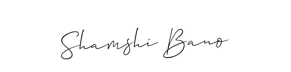 Also we have Shamshi Bano name is the best signature style. Create professional handwritten signature collection using Allison_Script autograph style. Shamshi Bano signature style 2 images and pictures png