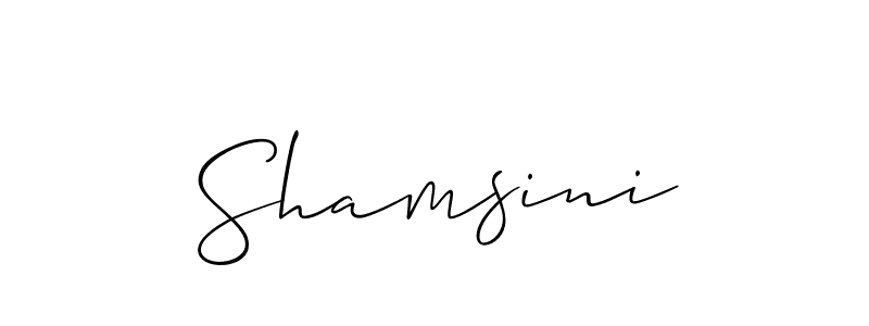 This is the best signature style for the Shamsini name. Also you like these signature font (Allison_Script). Mix name signature. Shamsini signature style 2 images and pictures png