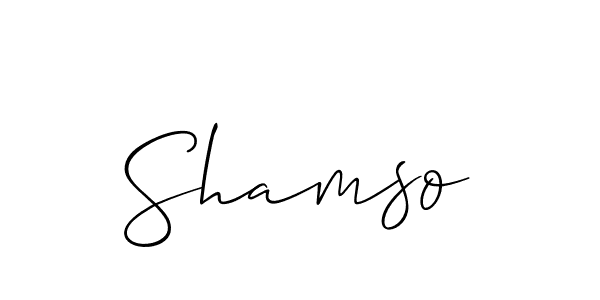 How to make Shamso name signature. Use Allison_Script style for creating short signs online. This is the latest handwritten sign. Shamso signature style 2 images and pictures png