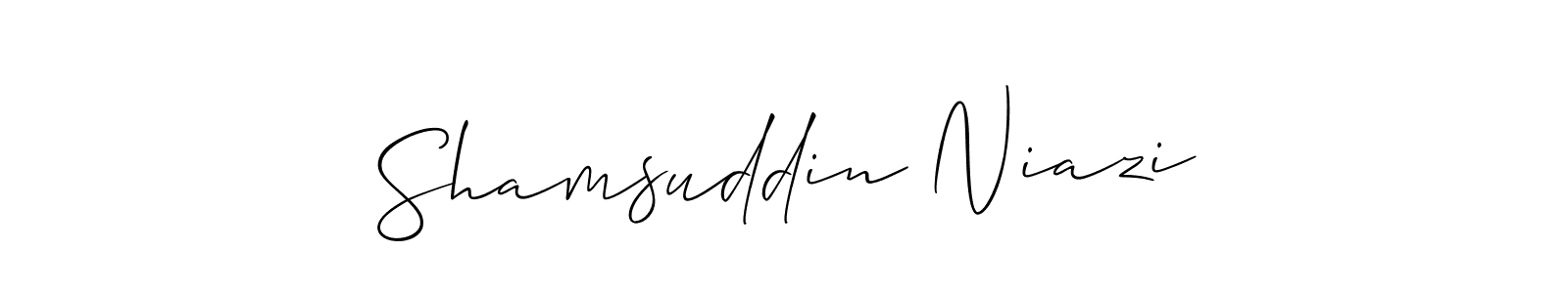 Make a beautiful signature design for name Shamsuddin Niazi. Use this online signature maker to create a handwritten signature for free. Shamsuddin Niazi signature style 2 images and pictures png