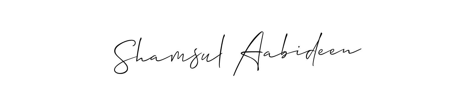Once you've used our free online signature maker to create your best signature Allison_Script style, it's time to enjoy all of the benefits that Shamsul Aabideen name signing documents. Shamsul Aabideen signature style 2 images and pictures png