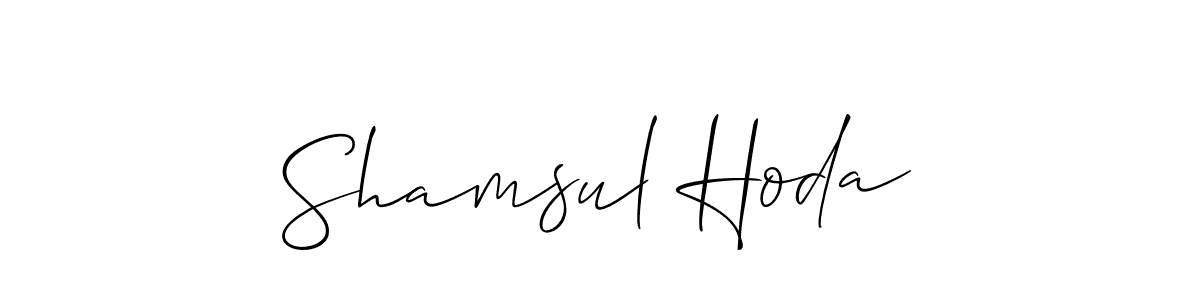 Best and Professional Signature Style for Shamsul Hoda. Allison_Script Best Signature Style Collection. Shamsul Hoda signature style 2 images and pictures png