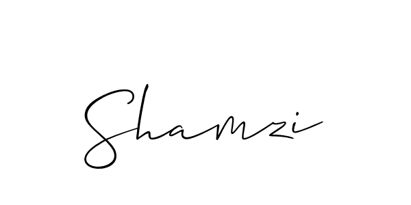 It looks lik you need a new signature style for name Shamzi. Design unique handwritten (Allison_Script) signature with our free signature maker in just a few clicks. Shamzi signature style 2 images and pictures png