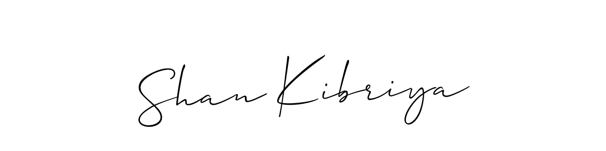 Create a beautiful signature design for name Shan Kibriya. With this signature (Allison_Script) fonts, you can make a handwritten signature for free. Shan Kibriya signature style 2 images and pictures png