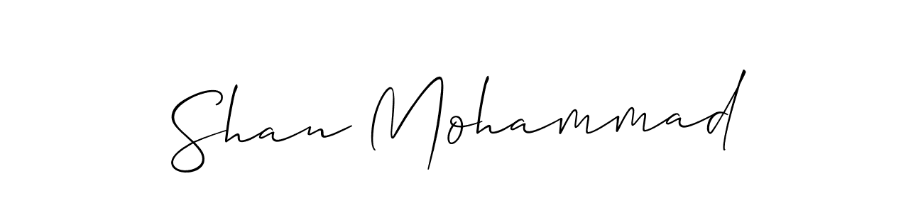 Make a beautiful signature design for name Shan Mohammad. With this signature (Allison_Script) style, you can create a handwritten signature for free. Shan Mohammad signature style 2 images and pictures png