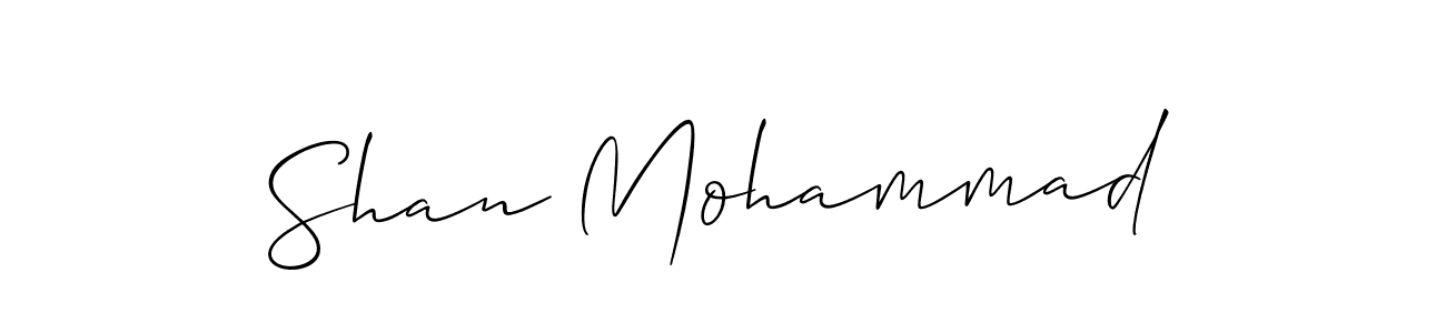 How to make Shan Mohammad signature? Allison_Script is a professional autograph style. Create handwritten signature for Shan Mohammad name. Shan Mohammad signature style 2 images and pictures png