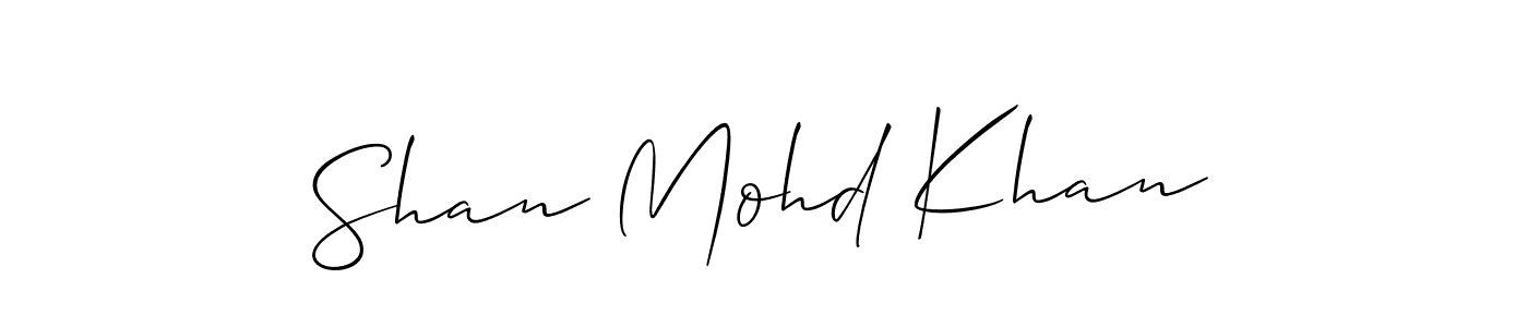 Similarly Allison_Script is the best handwritten signature design. Signature creator online .You can use it as an online autograph creator for name Shan Mohd Khan. Shan Mohd Khan signature style 2 images and pictures png