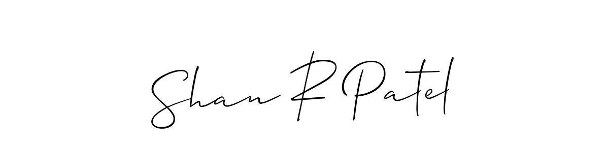 Shan R Patel stylish signature style. Best Handwritten Sign (Allison_Script) for my name. Handwritten Signature Collection Ideas for my name Shan R Patel. Shan R Patel signature style 2 images and pictures png