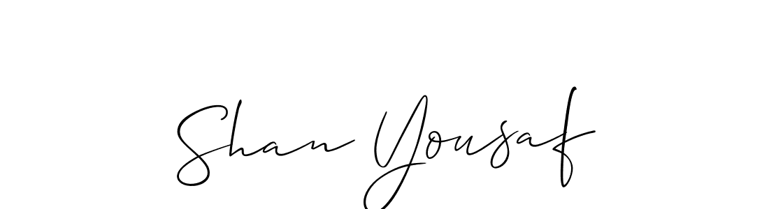 Allison_Script is a professional signature style that is perfect for those who want to add a touch of class to their signature. It is also a great choice for those who want to make their signature more unique. Get Shan Yousaf name to fancy signature for free. Shan Yousaf signature style 2 images and pictures png