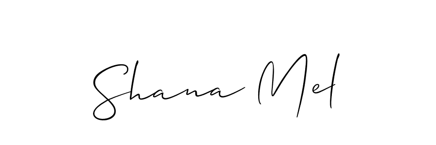 if you are searching for the best signature style for your name Shana Mel. so please give up your signature search. here we have designed multiple signature styles  using Allison_Script. Shana Mel signature style 2 images and pictures png