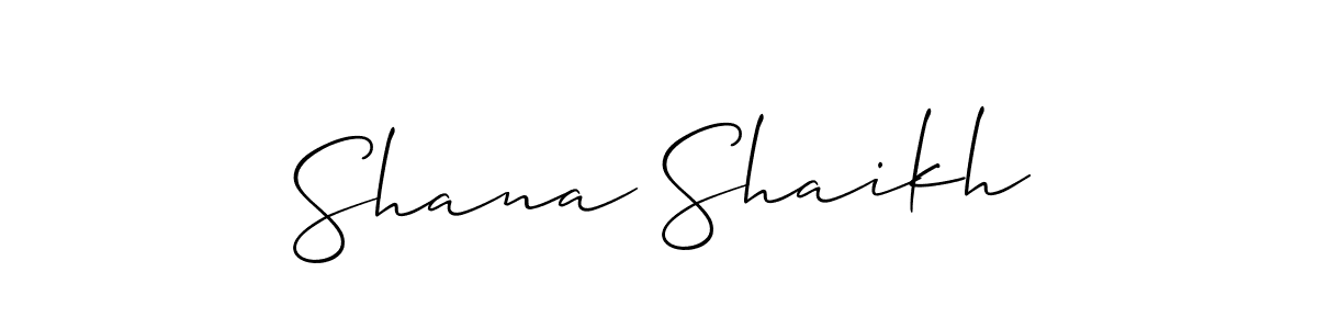 if you are searching for the best signature style for your name Shana Shaikh. so please give up your signature search. here we have designed multiple signature styles  using Allison_Script. Shana Shaikh signature style 2 images and pictures png