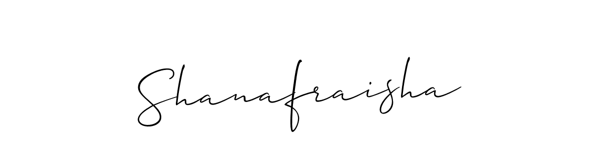 How to make Shanafraisha name signature. Use Allison_Script style for creating short signs online. This is the latest handwritten sign. Shanafraisha signature style 2 images and pictures png