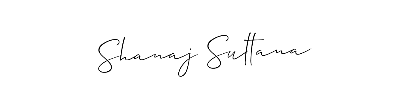 Create a beautiful signature design for name Shanaj Sultana. With this signature (Allison_Script) fonts, you can make a handwritten signature for free. Shanaj Sultana signature style 2 images and pictures png