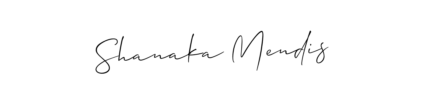 You should practise on your own different ways (Allison_Script) to write your name (Shanaka Mendis) in signature. don't let someone else do it for you. Shanaka Mendis signature style 2 images and pictures png