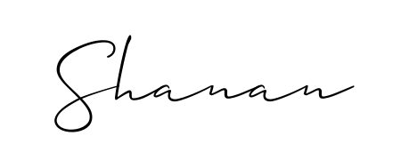 The Allison_Script handwriting style adds charm and authenticity to name Shanan. A wonderful choice for personal thank-you notes. Shanan signature style 2 images and pictures png