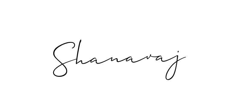 Make a beautiful signature design for name Shanavaj. With this signature (Allison_Script) style, you can create a handwritten signature for free. Shanavaj signature style 2 images and pictures png