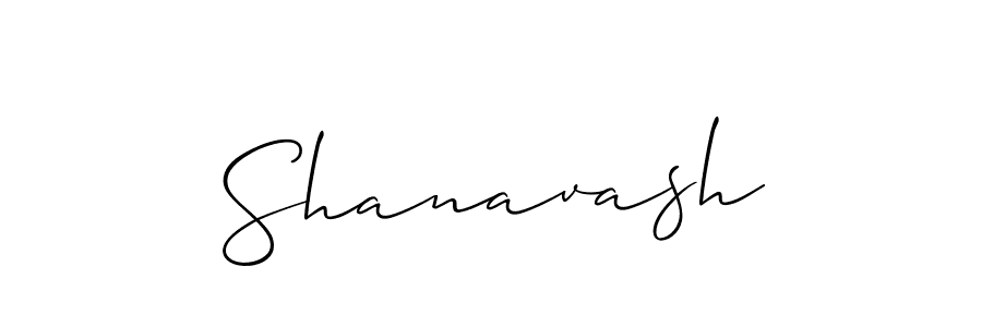 How to make Shanavash signature? Allison_Script is a professional autograph style. Create handwritten signature for Shanavash name. Shanavash signature style 2 images and pictures png