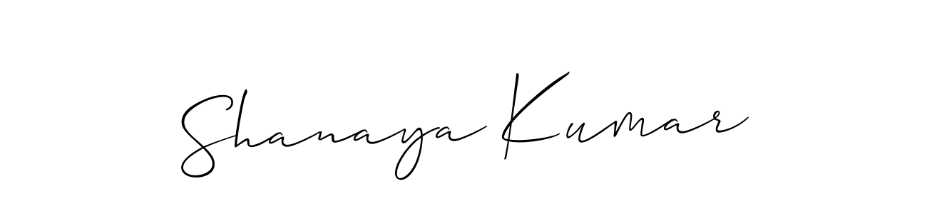 You should practise on your own different ways (Allison_Script) to write your name (Shanaya Kumar) in signature. don't let someone else do it for you. Shanaya Kumar signature style 2 images and pictures png