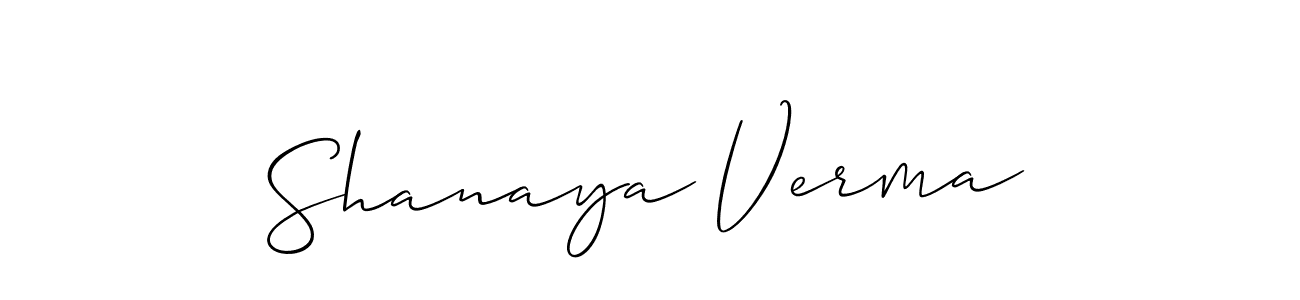 Similarly Allison_Script is the best handwritten signature design. Signature creator online .You can use it as an online autograph creator for name Shanaya Verma. Shanaya Verma signature style 2 images and pictures png