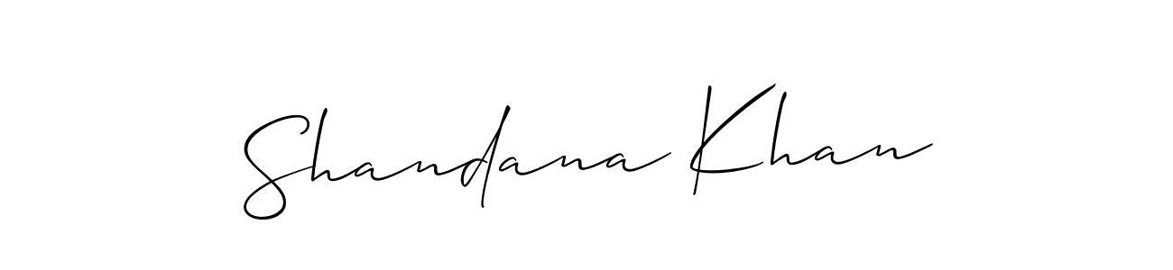 Shandana Khan stylish signature style. Best Handwritten Sign (Allison_Script) for my name. Handwritten Signature Collection Ideas for my name Shandana Khan. Shandana Khan signature style 2 images and pictures png