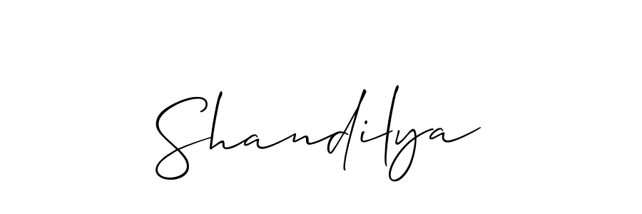 How to Draw Shandilya signature style? Allison_Script is a latest design signature styles for name Shandilya. Shandilya signature style 2 images and pictures png