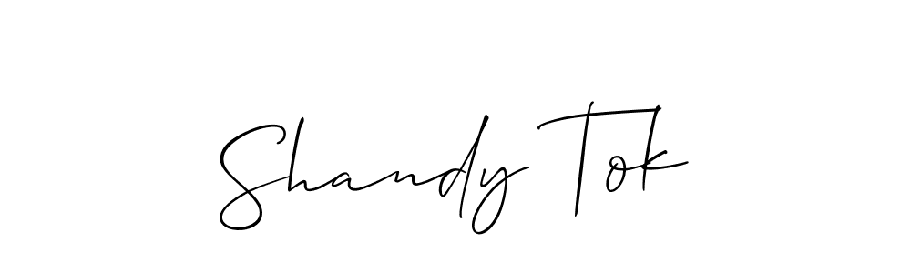 Make a short Shandy Tok signature style. Manage your documents anywhere anytime using Allison_Script. Create and add eSignatures, submit forms, share and send files easily. Shandy Tok signature style 2 images and pictures png