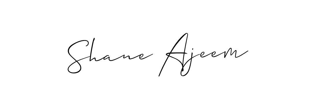 Use a signature maker to create a handwritten signature online. With this signature software, you can design (Allison_Script) your own signature for name Shane Ajeem. Shane Ajeem signature style 2 images and pictures png