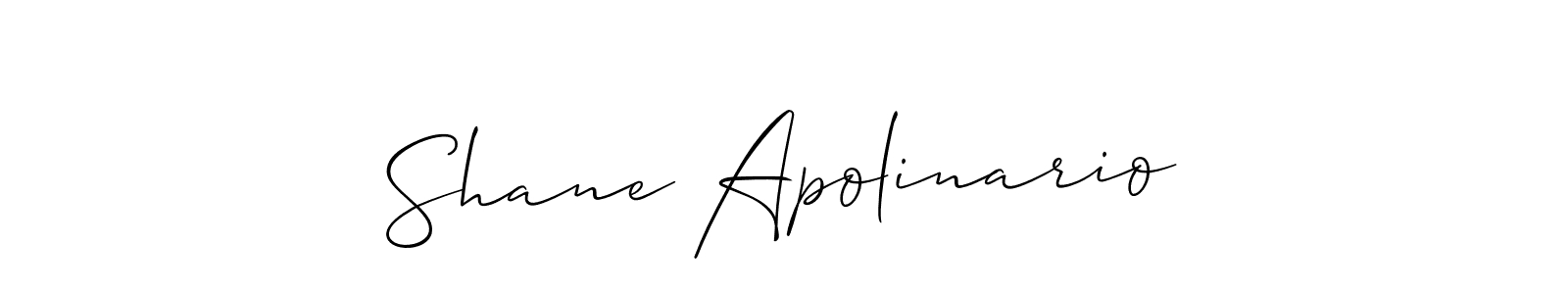 Also You can easily find your signature by using the search form. We will create Shane Apolinario name handwritten signature images for you free of cost using Allison_Script sign style. Shane Apolinario signature style 2 images and pictures png