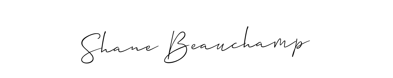 if you are searching for the best signature style for your name Shane Beauchamp. so please give up your signature search. here we have designed multiple signature styles  using Allison_Script. Shane Beauchamp signature style 2 images and pictures png