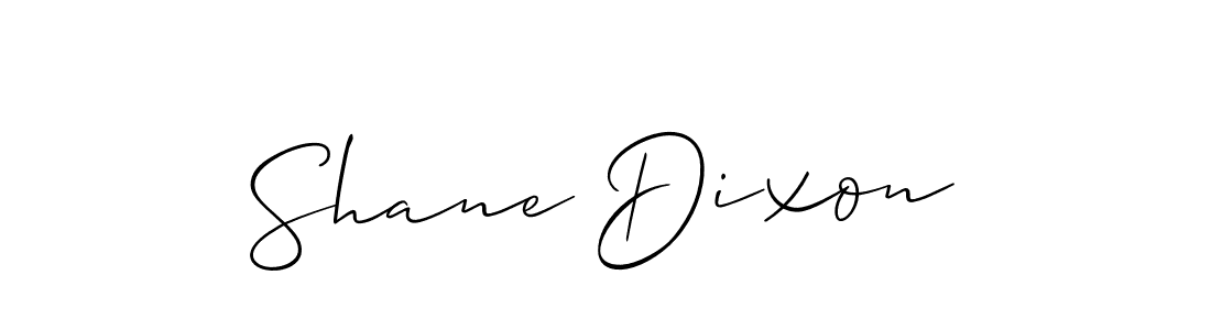 Design your own signature with our free online signature maker. With this signature software, you can create a handwritten (Allison_Script) signature for name Shane Dixon. Shane Dixon signature style 2 images and pictures png