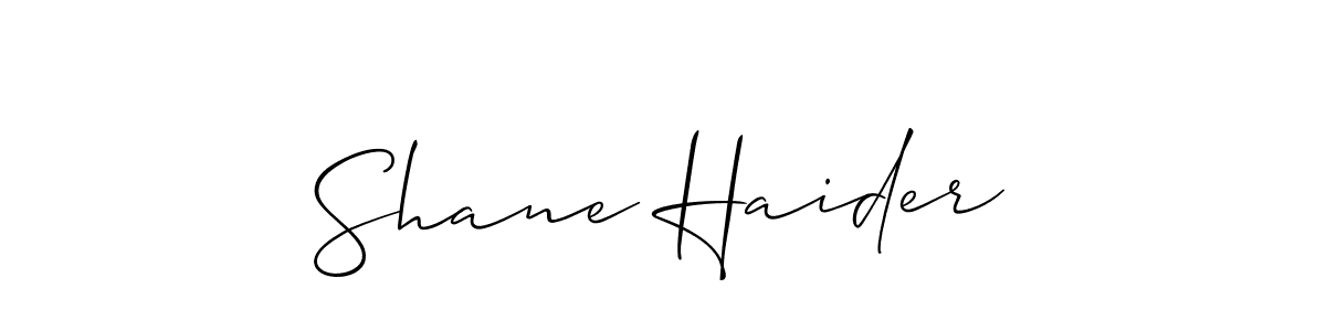 You should practise on your own different ways (Allison_Script) to write your name (Shane Haider) in signature. don't let someone else do it for you. Shane Haider signature style 2 images and pictures png