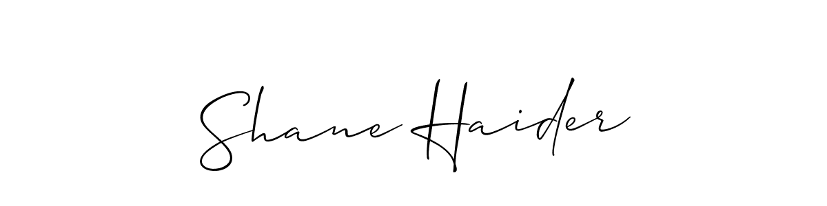 You should practise on your own different ways (Allison_Script) to write your name (Shane Haider) in signature. don't let someone else do it for you. Shane Haider signature style 2 images and pictures png