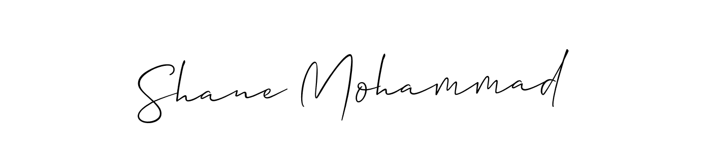 Make a short Shane Mohammad signature style. Manage your documents anywhere anytime using Allison_Script. Create and add eSignatures, submit forms, share and send files easily. Shane Mohammad signature style 2 images and pictures png