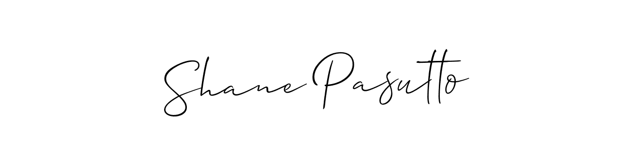 Create a beautiful signature design for name Shane Pasutto. With this signature (Allison_Script) fonts, you can make a handwritten signature for free. Shane Pasutto signature style 2 images and pictures png