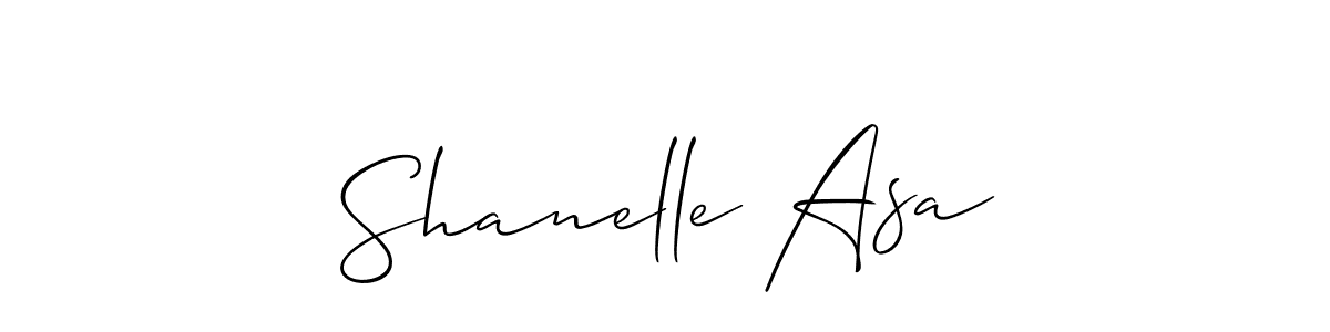 Shanelle Asa stylish signature style. Best Handwritten Sign (Allison_Script) for my name. Handwritten Signature Collection Ideas for my name Shanelle Asa. Shanelle Asa signature style 2 images and pictures png